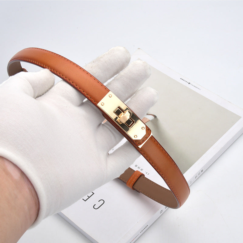 Wholesale women's thin belt skirt casual pants belt waist buckle belt